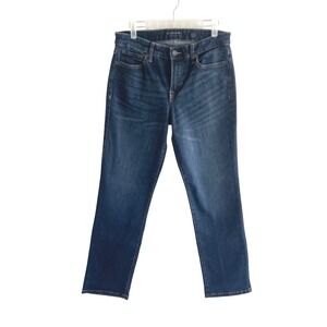 Lucky Brand Sweet Womens Mid Rise Ankle Straight Leg Jeans Dark Wash Size 8 29